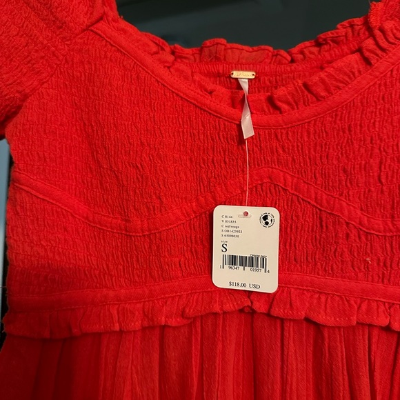 Free People Long Red Dress - Picture 4 of 6